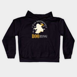 I Was Definitely Boozing, Ghost Drinking Beer, Halloween Gifts, Halloween Costume Gift, Spooky, Horror, Scary, Halloween, Ghost Halloween, Alcohol Ghost Kids Hoodie